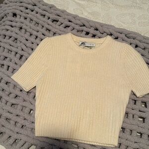 NWT Short sleeve Zara sweater